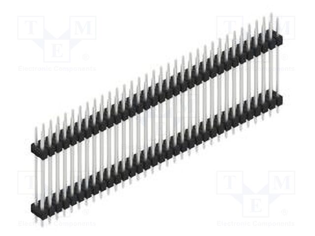Connector: pin strips; pin header; male; PIN: 66; 2.54mm; THT; 2x33