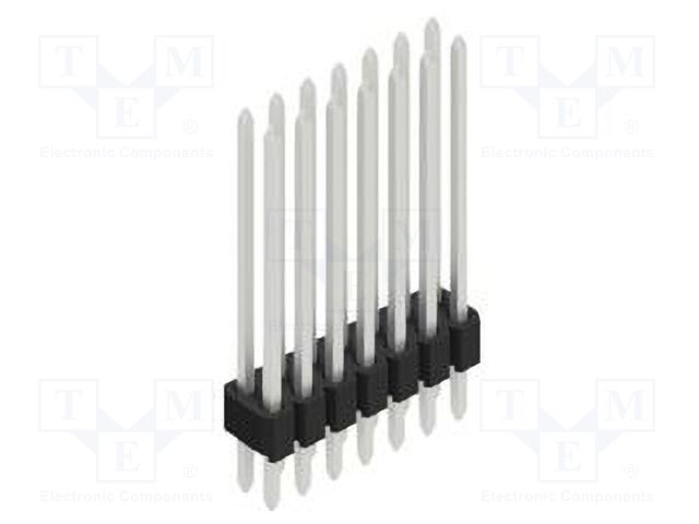 Connector: pin strips; pin header; male; PIN: 14; 1.27mm; THT; 2x7