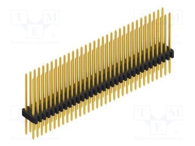 Connector: pin strips; pin header; male; PIN: 66; 1.27mm; THT; 2x33