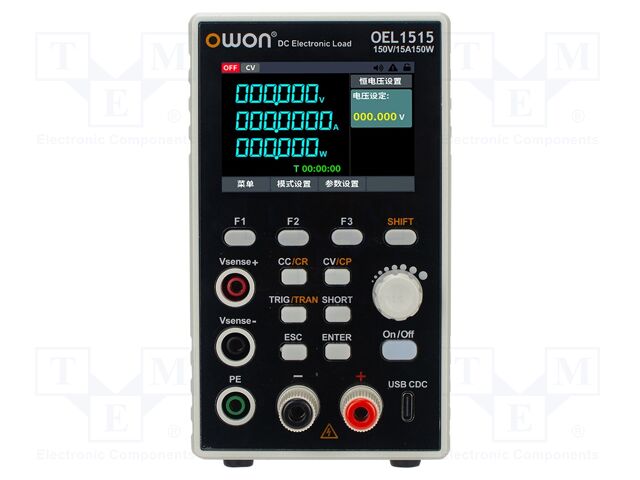 Electronic load; 0÷150V; 0÷20A; 300W; 84x151x283mm; 100÷240VAC