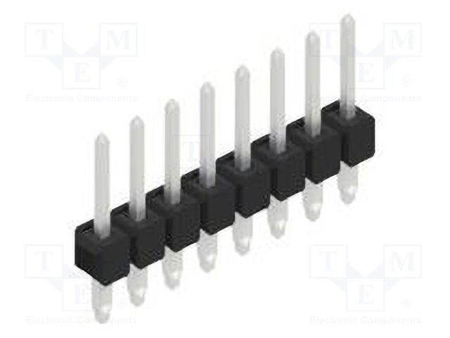 Connector: pin strips; pin header; male; PIN: 8; 2.54mm; THT; 1x8
