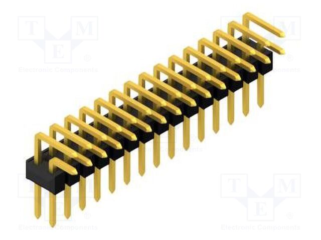 Connector: pin strips; pin header; male; PIN: 30; 2.54mm; THT; 2x15