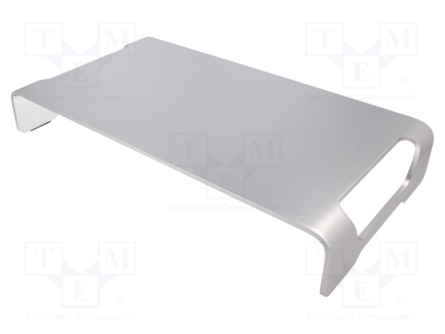Monitor stand; 20kg; Mat: aluminium; Dim: 400x210x63mm; D: 5mm
