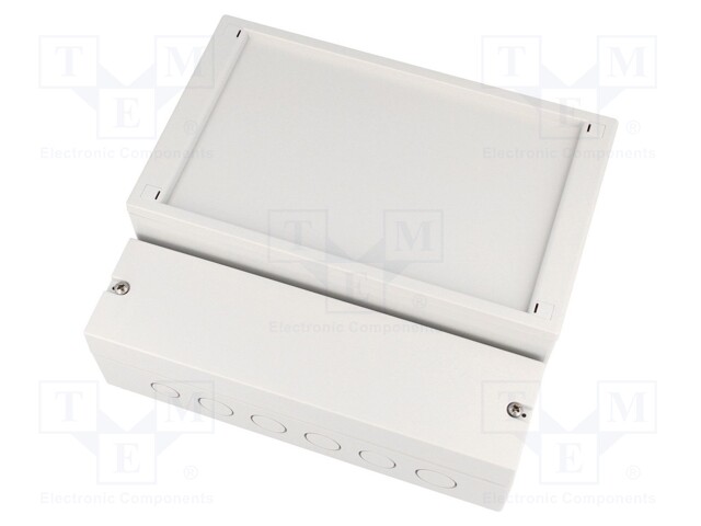 Enclosure: wall mounting; X: 213mm; Y: 185mm; Z: 84mm; RCP; ABS; grey