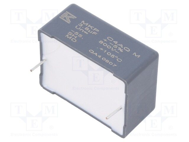 Capacitor: polypropylene; DC-Link; 3.8uF; ESR: 13.2mΩ; THT; ±5%