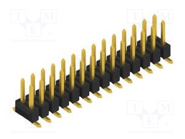 Connector: pin strips; pin header; male; PIN: 28; 2.54mm; SMT; 2x14