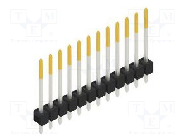 Connector: pin strips; pin header; male; PIN: 12; 2.54mm; THT; 1x12