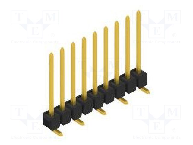 Connector: pin strips; pin header; male; PIN: 9; 2.54mm; SMT; 1x9