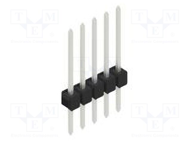 Connector: pin strips; pin header; male; PIN: 5; 2.54mm; THT; 1x5
