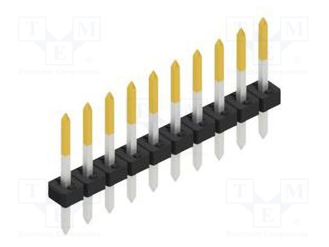 Connector: pin strips; pin header; male; PIN: 10; 2mm; THT; 1x10