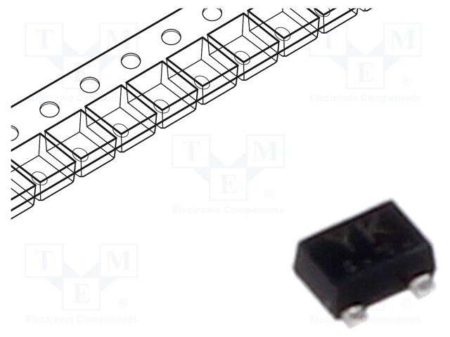 Transistor: P-MOSFET; unipolar; -20V; -0.2A; Idm: -0.8A; 150mW