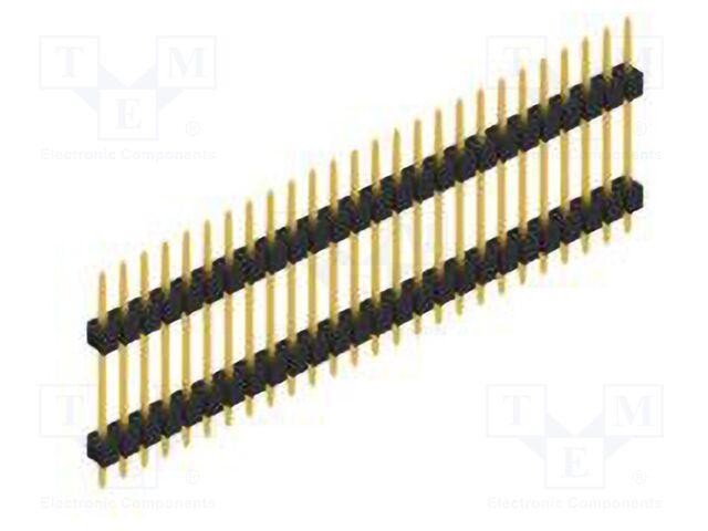 Connector: pin strips; pin header; male; PIN: 26; 2.54mm; THT; 1x26