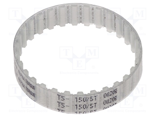 Timing belt; T5; W: 10mm; H: 2.2mm; Lw: 150mm; Tooth height: 1.2mm