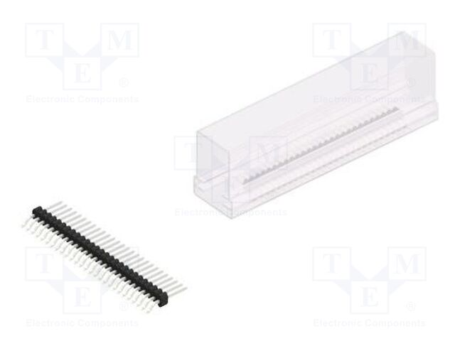 Connector: pin strips; pin header; male; PIN: 27; 1.27mm; SMT; 1x27