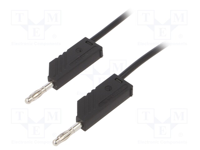 Test lead; 60VDC; 16A; 4mm banana plug-4mm banana plug; Len: 2m