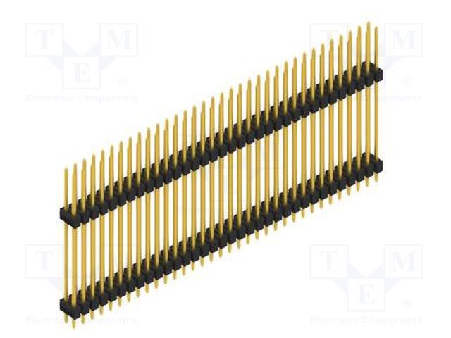 Connector: pin strips; pin header; male; PIN: 68; 2.54mm; THT; 2x34