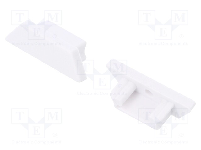 Cap for LED profiles; white; ABS; Application: ARC12