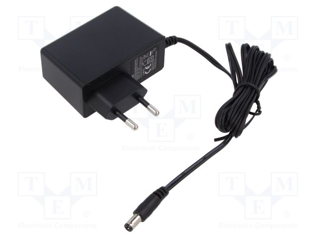 Power supply: switched-mode; mains,plug; 24VDC; 1A; 24W; Plug: EU