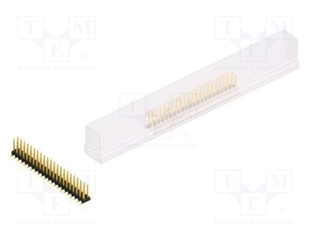 Connector: pin strips; pin header; male; PIN: 44; 2mm; SMT; 2x22