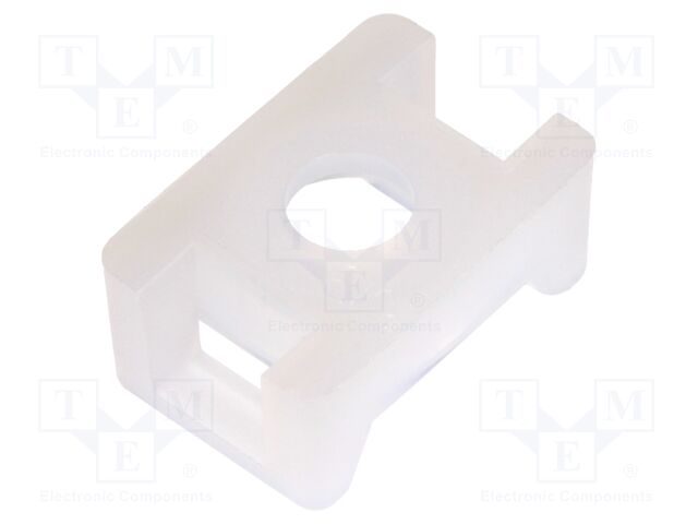 Cable tie holder; polyamide; UL94V-2; black; Tie width: 2.5÷4.8mm
