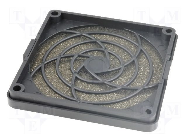 Guard; 80x80mm; Mat: plastic; Mounting: snap fastener,screw; 45ppi