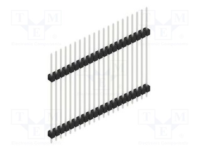Connector: pin strips; pin header; male; PIN: 21; 2.54mm; THT; 1x21
