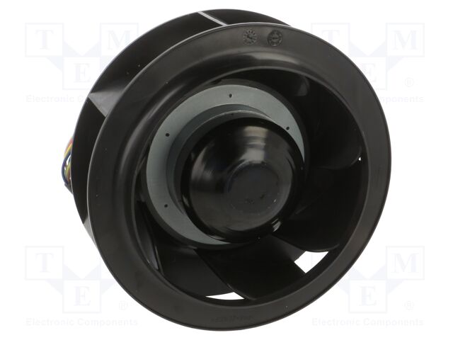 Fan: EC; radial; 230VAC; Ø175x94.5mm; 660m3/h; 74dBA; ball; 3650rpm