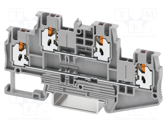 Splice terminal: rail; XT; PA; 0.25÷1.5mm2; ways: 2; terminals: 4