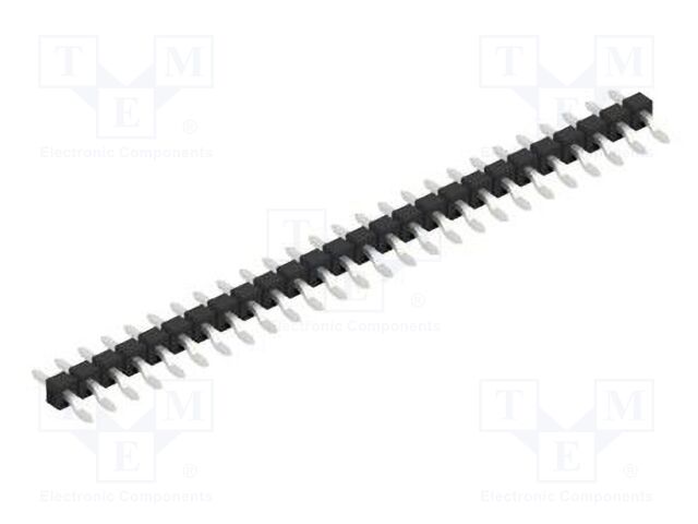 Connector: pin strips; pin header; male; PIN: 26; 2.54mm; SMT; 1x26