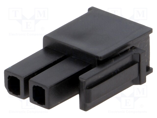 Plug; wire-board; female; Mega-Fit; 5.7mm; PIN: 2; Layout: 2x1; 23A