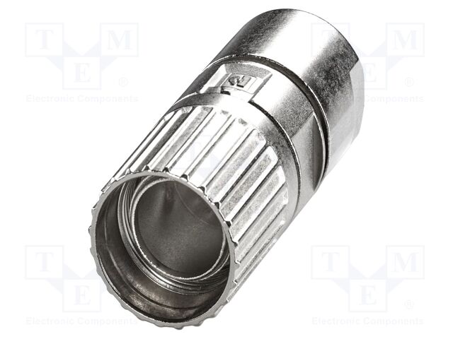 Enclosure for connectors: M23; straight; shielded; Gasket: FKM