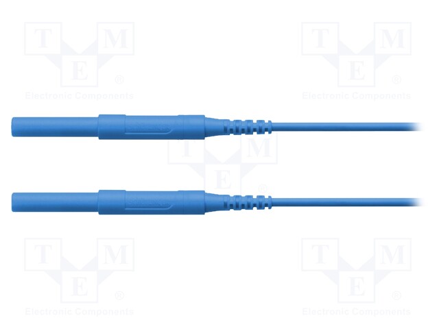 Test lead; 6kVDC; 6kVAC; 16A; 4mm banana plug-4mm banana plug