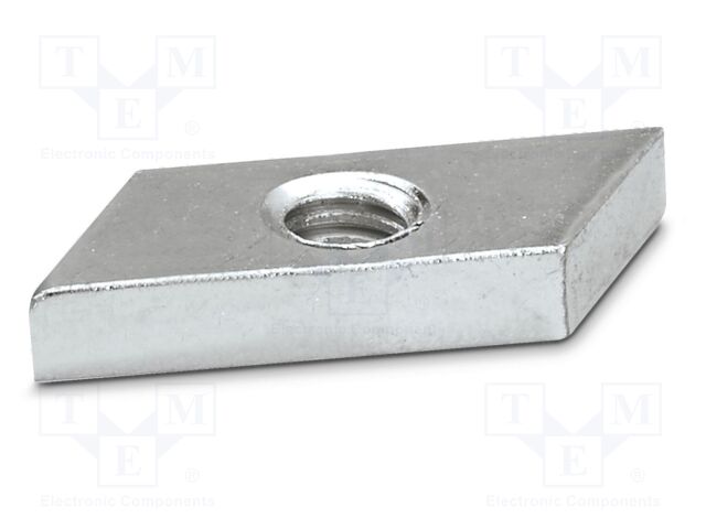 Fixing element; L: 4.95mm; W: 9.9mm; H: 27.7mm; Body: silver