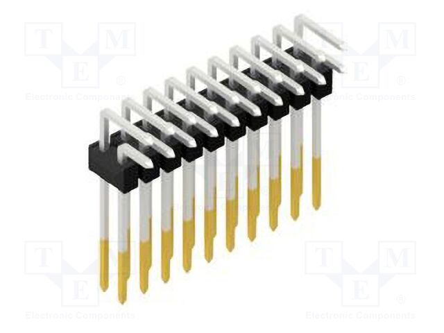 Connector: pin strips; pin header; male; PIN: 20; 2.54mm; THT; 2x10