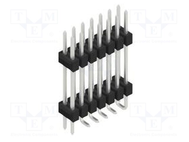 Connector: pin strips; pin header; male; PIN: 14; 2.54mm; SMT; 2x7