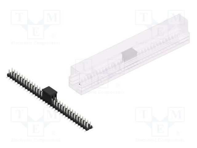 Connector: pin strips; pin header; male; PIN: 64; 2.54mm; SMT; 2x32