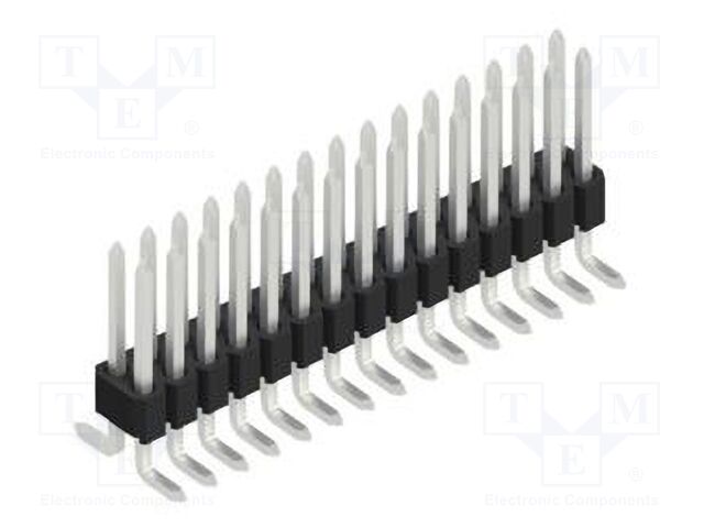 Connector: pin strips; pin header; male; PIN: 30; 1.27mm; SMT; 2x15