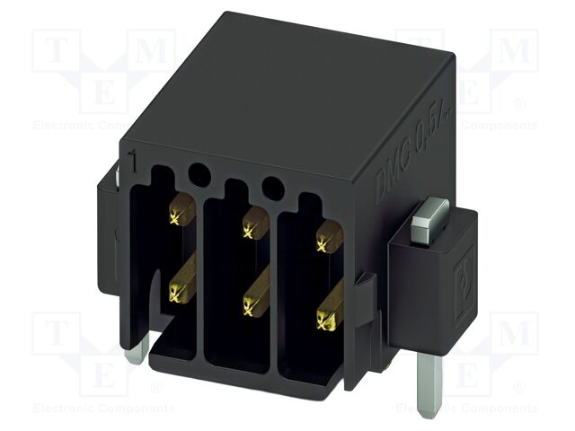 PCB headers, nominal cross section: 0.5 mm?, color: black, n