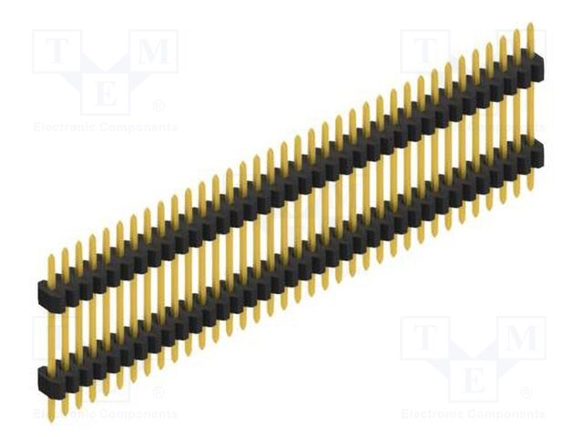 Connector: pin strips; pin header; male; PIN: 36; 1.27mm; THT; 1x36