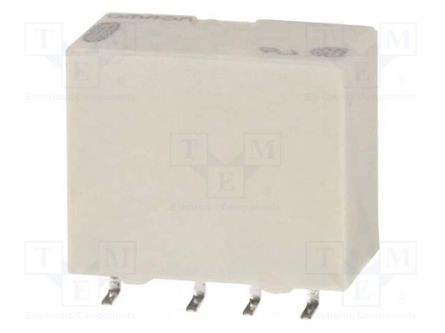 Relay: electromagnetic; DPDT; Ucoil: 5VDC; Icontacts max: 1A; PCB