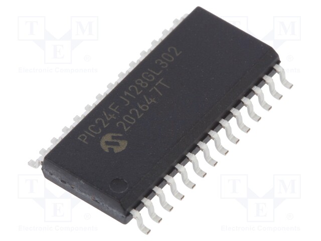 PIC microcontroller; Memory: 128kB; SRAM: 8B; SMD; QFN28