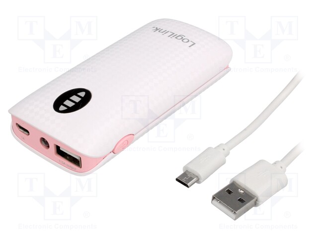 Re-battery: powerbank; 4000mAh; 1.5A; Out: USB; 5VDC; Sockets: 1