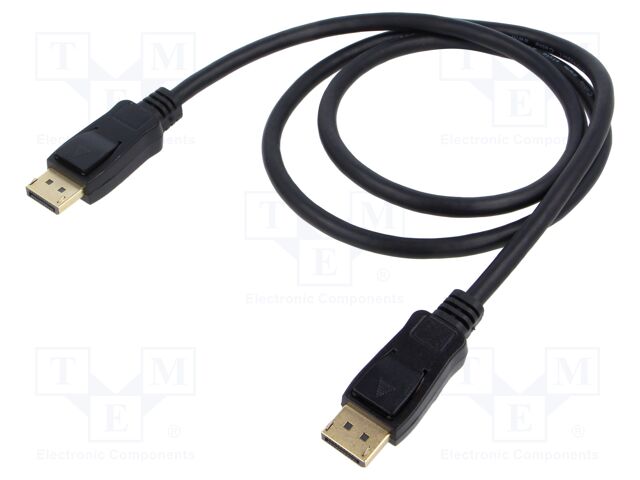 Cable; DisplayPort 2.0,HDCP 2.2; DisplayPort plug,both sides