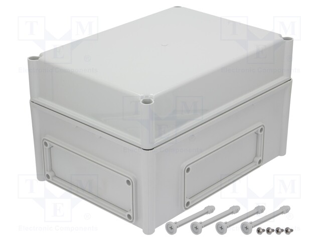 Enclosure: wall mounting; X: 280mm; Y: 380mm; Z: 230mm; EK; grey; IK08