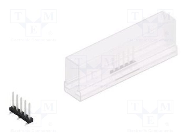 Connector: pin strips; pin header; male; PIN: 5; 2mm; SMT; 1x5; 100V