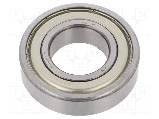 Bearing: ball; Øint: 30mm; Øout: 62mm; W: 16mm; bearing steel