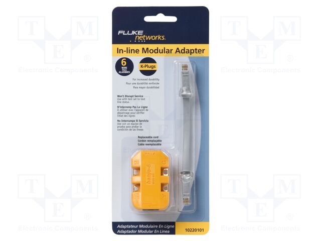 Modular adapter; plug K; Features: 6-wire,line