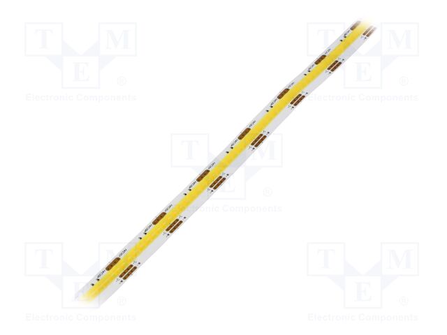 COB LED tape; white warm/cold white; LED/m: 608; 10mm; white PCB