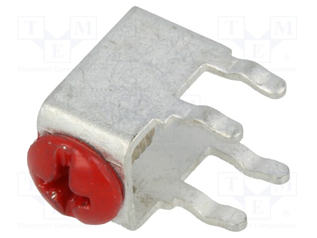 Terminal: screw terminal; THT,screw terminal; red; 7.5x5mm