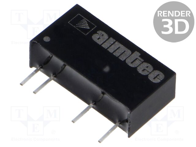 Converter: DC/DC; 2W; Uin: 10.8÷13.2V; Uout: 12VDC; Iout: 167mA; SIP7